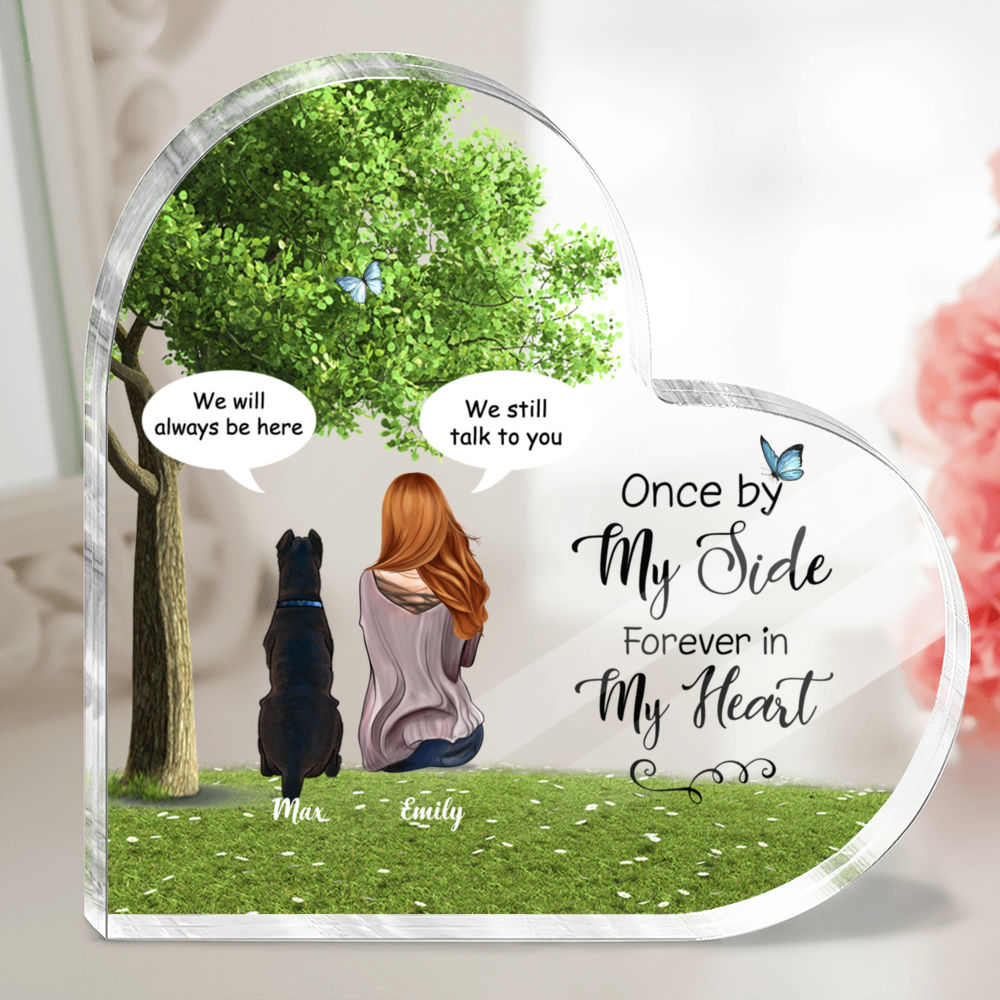 Kiendt_10Lucky - Heart Acrylic Plaque - Once by my side forever in my heart