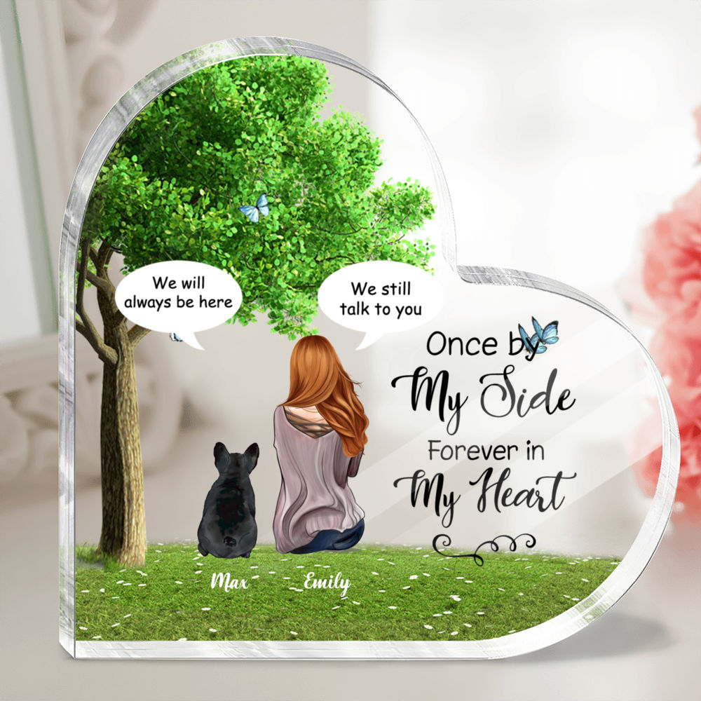 Kiendt_10Lucky - Heart Acrylic Plaque - Once by my side forever in my heart