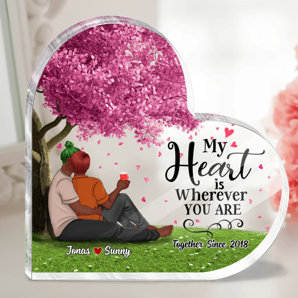 Personalized Desktop - Semitest - Couple - Personalized Acrylic Puzzle Plaque - You will forever be my always