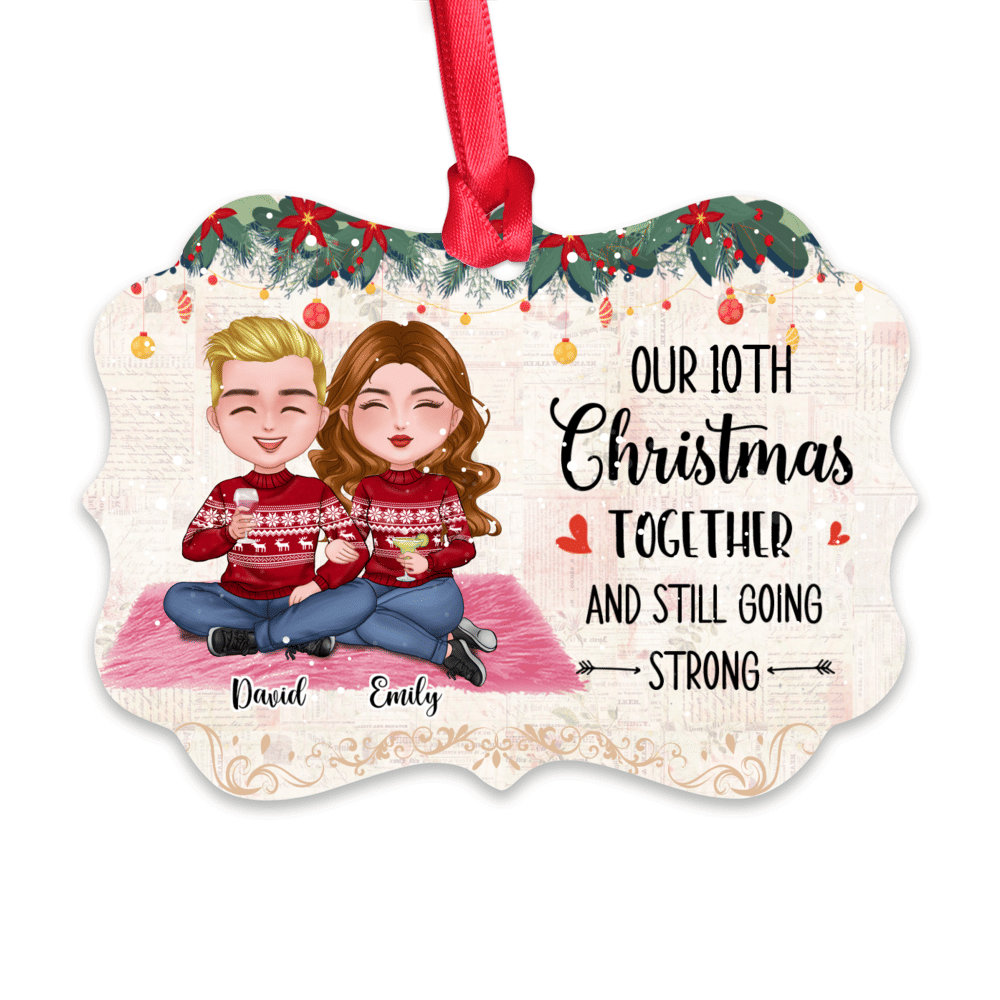 Christmas Ornament - Our 10th christmas together and still going strong ...