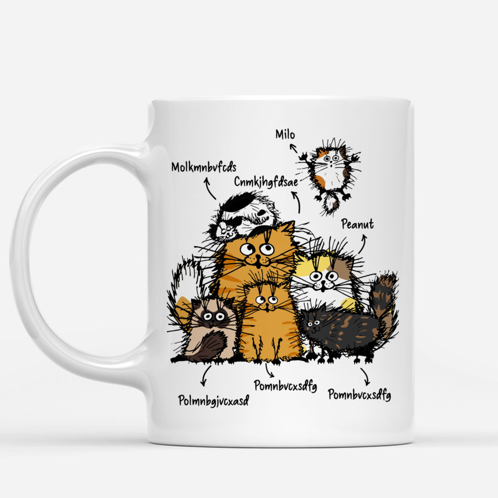 Personalized Mugs - Cat Family - My Children Purr_1