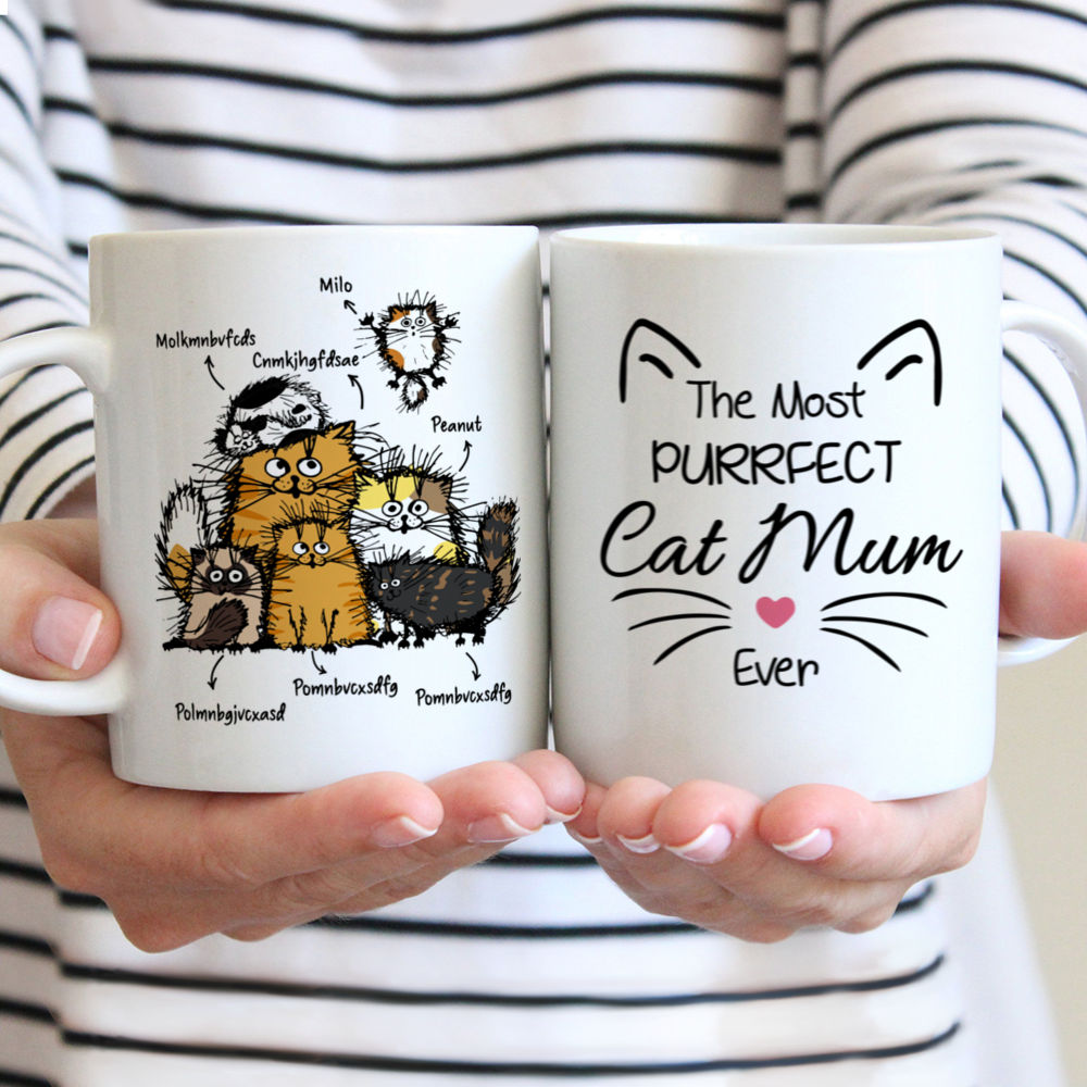 Personalized Mugs - Cat Family - My Children Purr