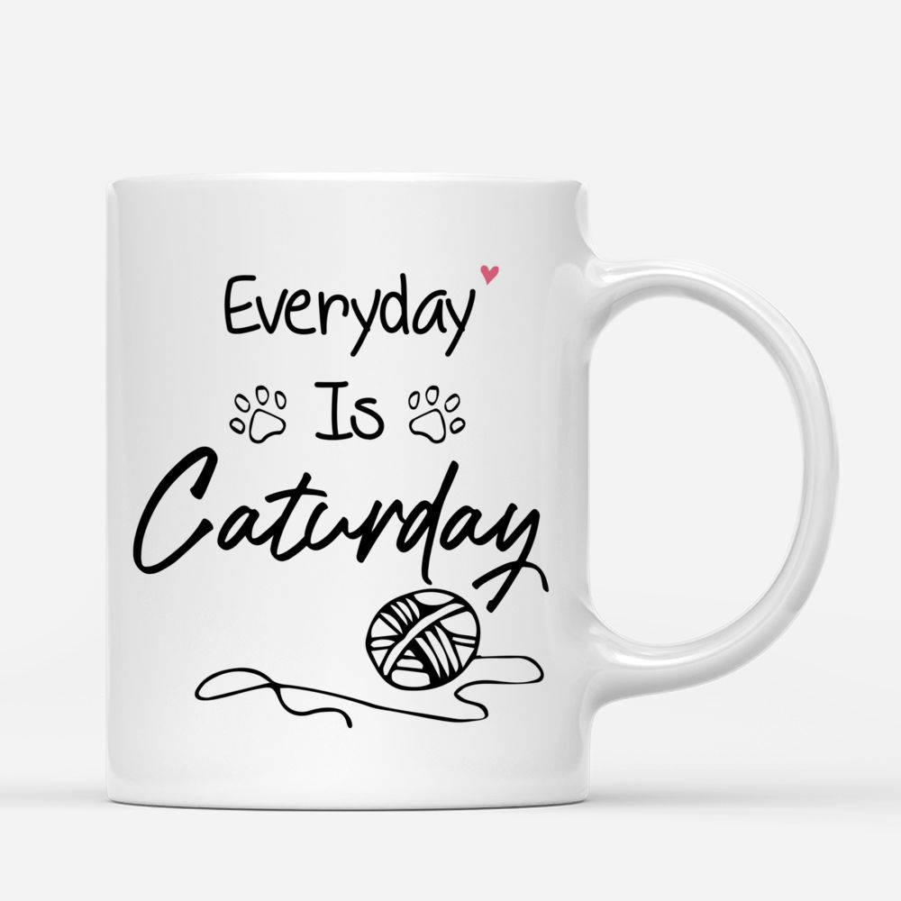 Custom Coffee Mug - Cat Family - Everyday Is Caturday_2