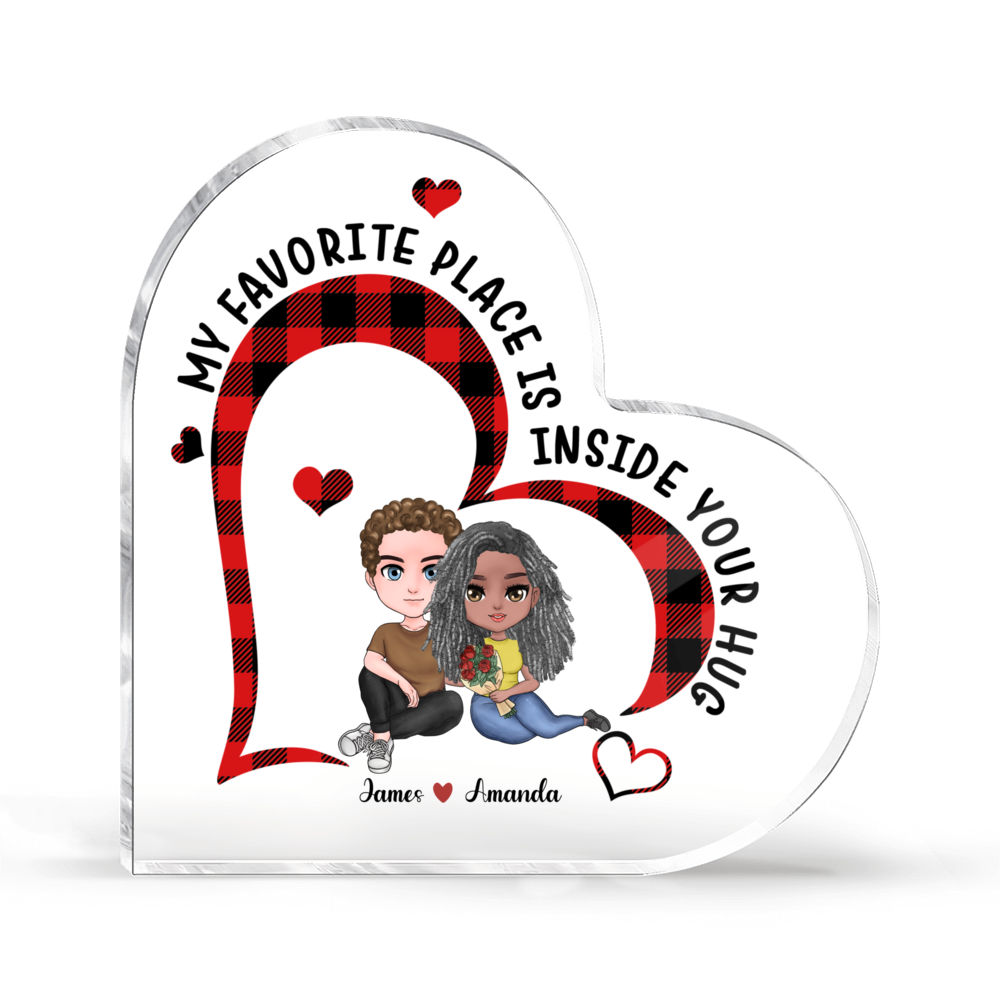 Couple - Personalized Acrylic Heart Plaque - You Will Forever Be My ...