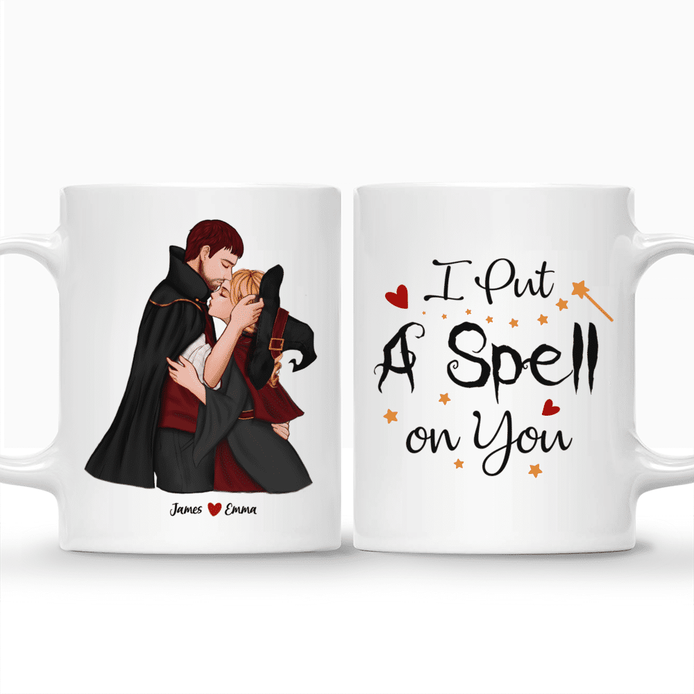 Personalized Halloween Couple Mug - I Put a Spell on You Mug_3