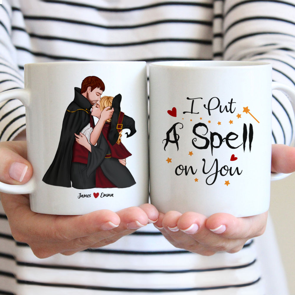 Personalized Halloween Couple Mug - I Put a Spell on You Mug