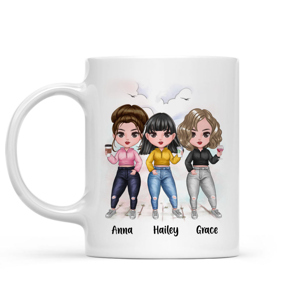 Personalized Mug - Up to 7 Girls - This is Us A Little Bit of Crazy A Little Bit Loud A Whole Lot of Love (6345)_2