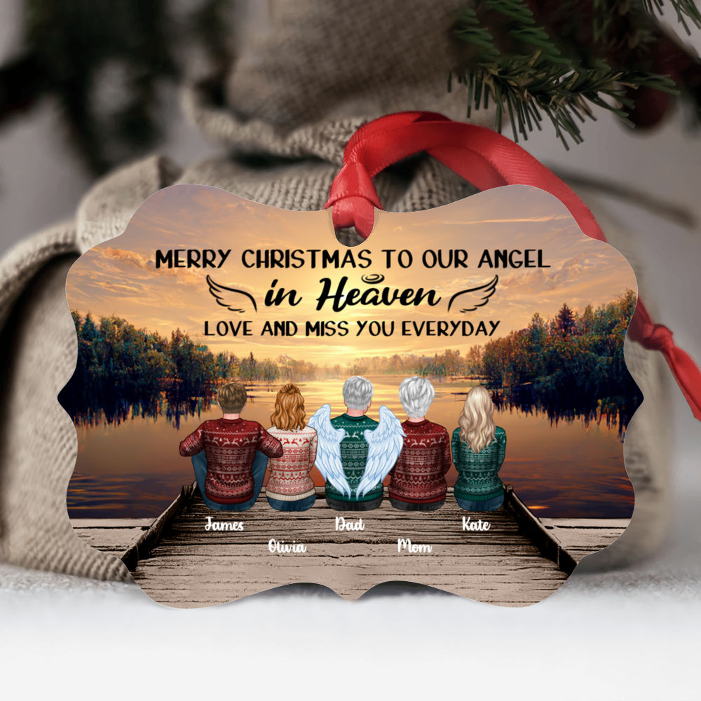 Dad Fishing In Heaven Personalized Memorial Christmas Ornament - Vikings  Warehouse