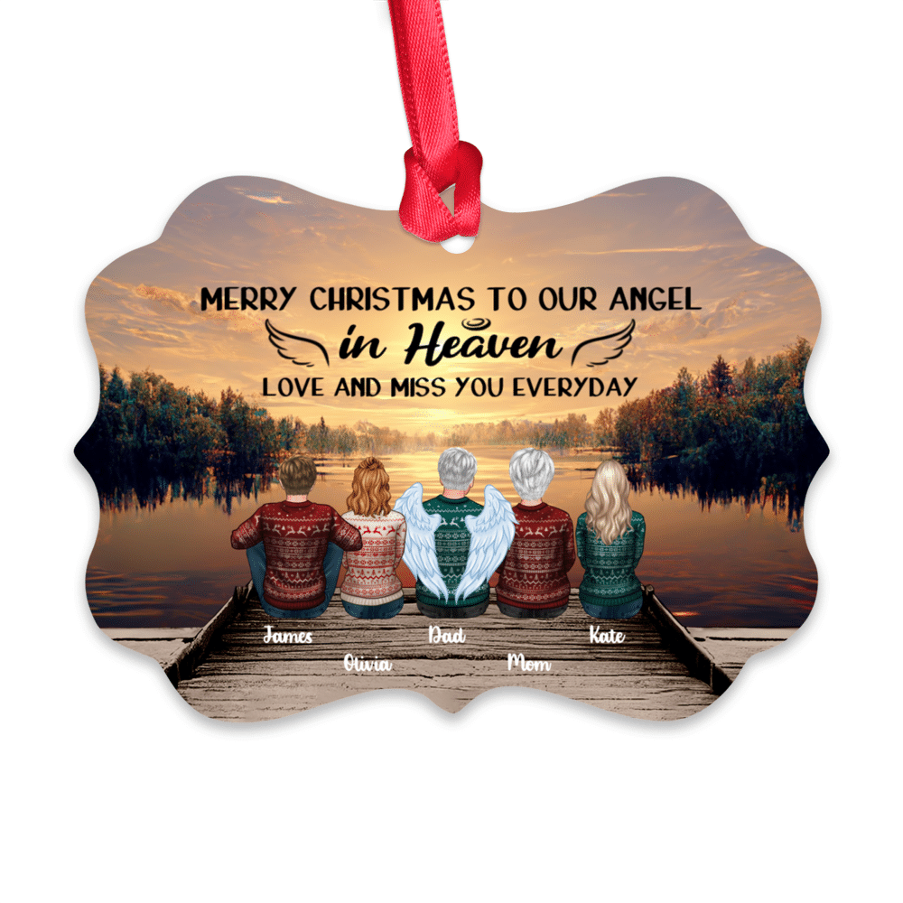 Personalized Ornament - Memorial Christmas Ornament - Merry Christmas to  Our Angel in Heaven (31253)
