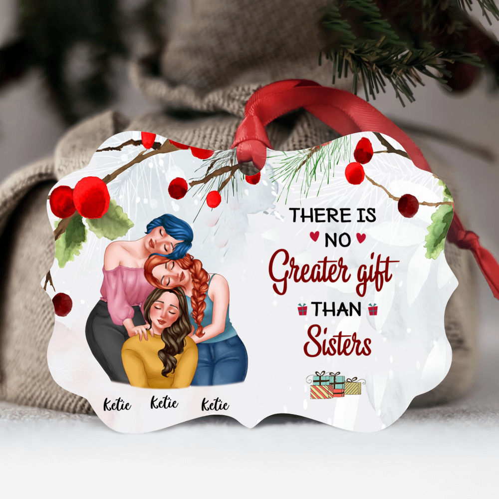 Sisters Ornament - There is no greater gift than sisters - Personalized ...