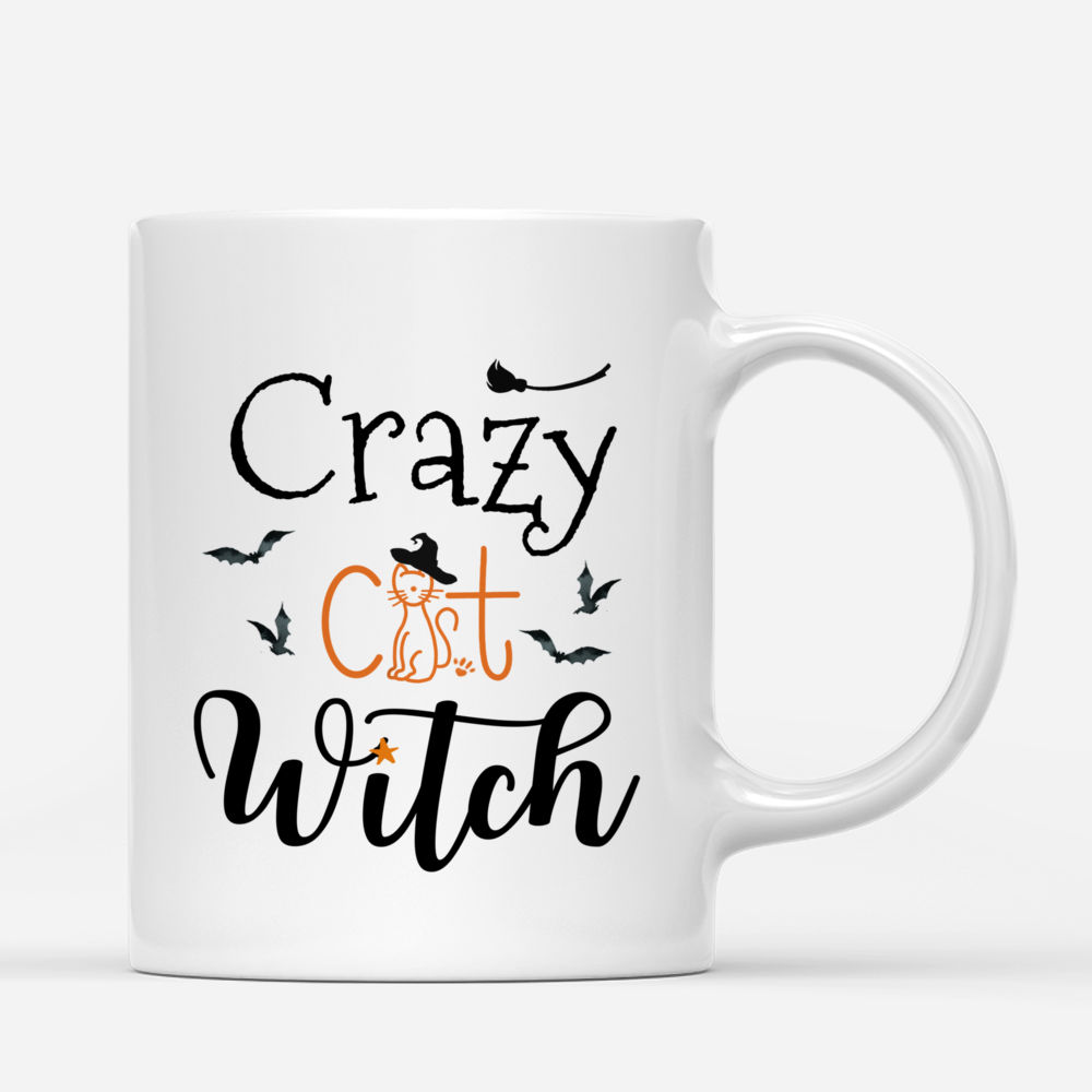 Personalized Witch and Cats - Crazy Cat Witch Custom Mug | Gossby_2