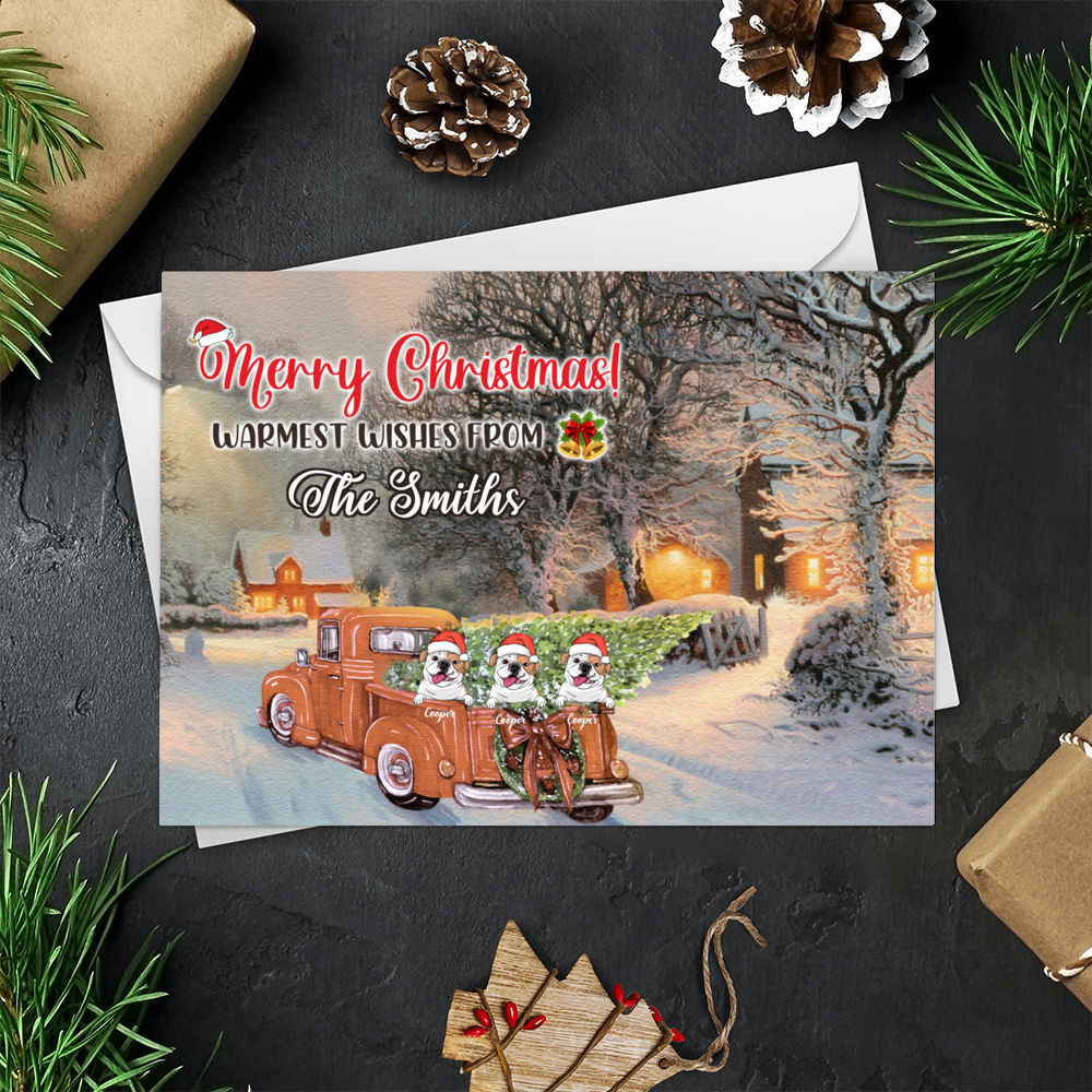 Personalized Card - Personalized - Christmas Gift - Christmas Card - Merry Christmas! Warmest wishes from the Smiths_1