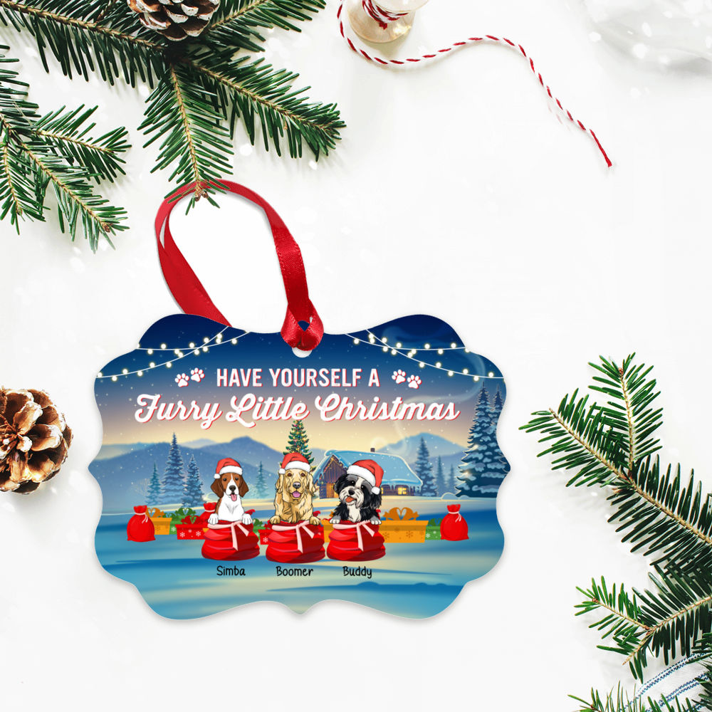 Have Yourself A Furry Little Christmas - Personalized Ornament For