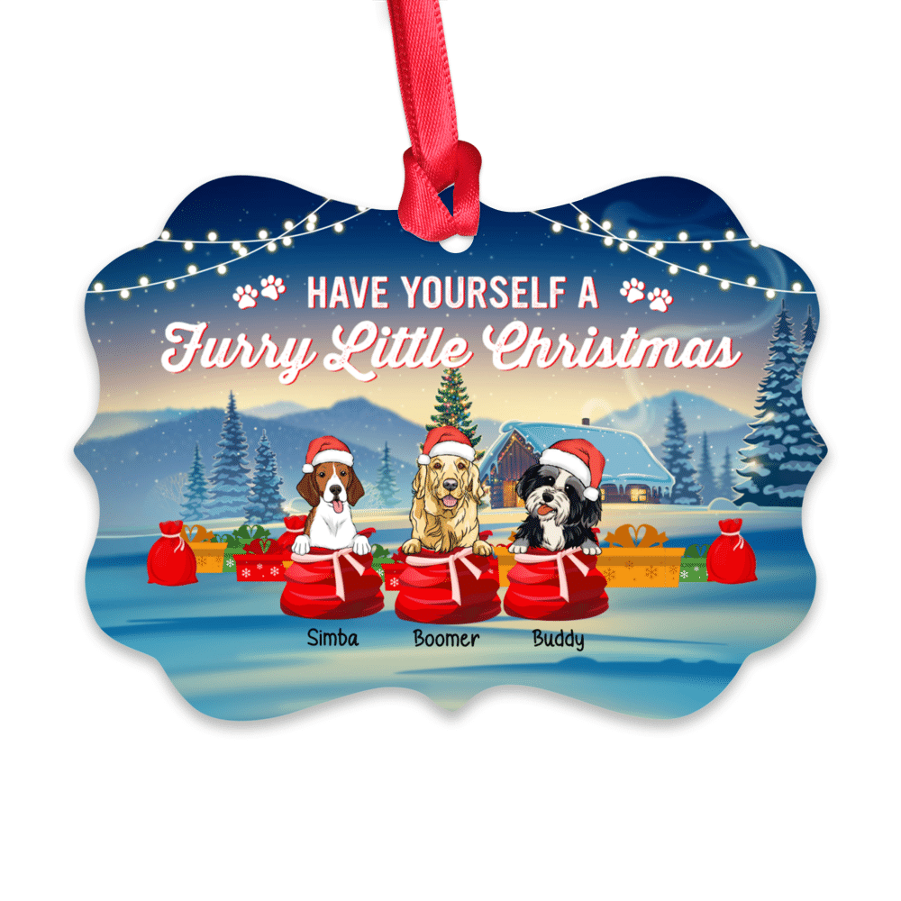 Have Yourself A Furry Little Christmas - Personalized Ornament For