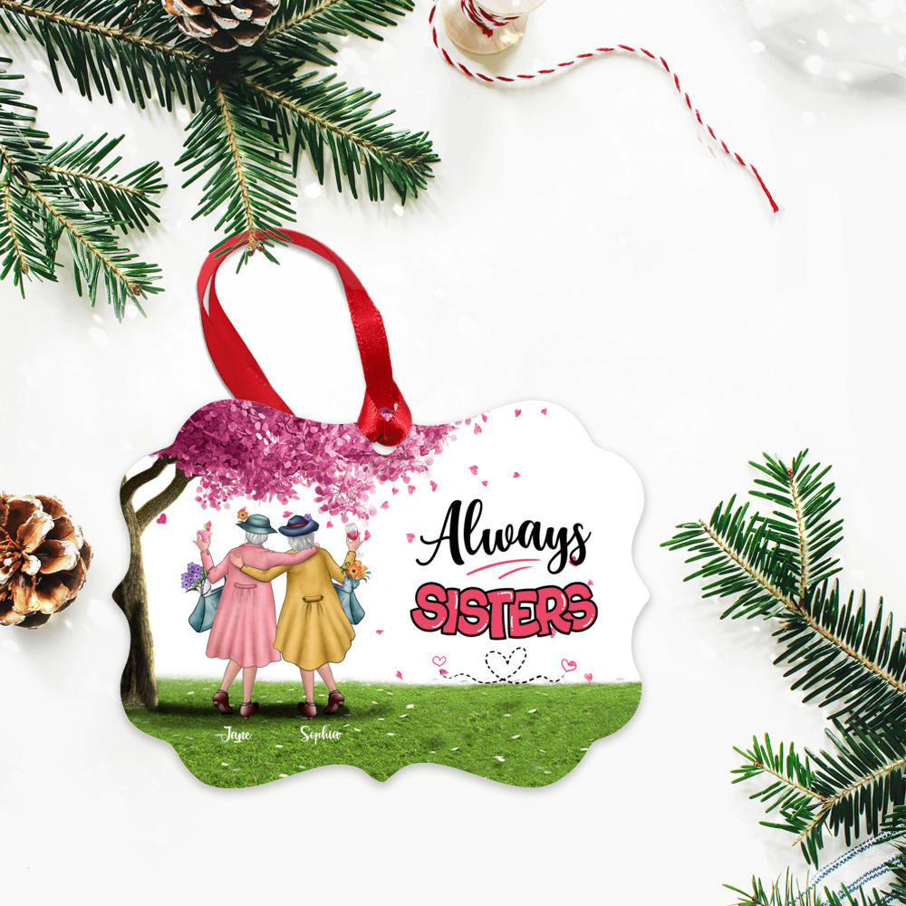 Personalized Ornament - 2 Sisters - Always Sisters (19628)_4