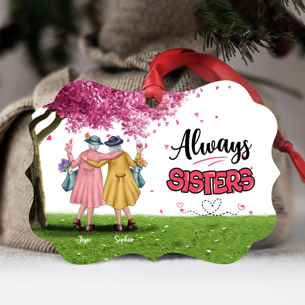 Personalized Ornament - 2 Sisters - Always Sisters (19628)_2
