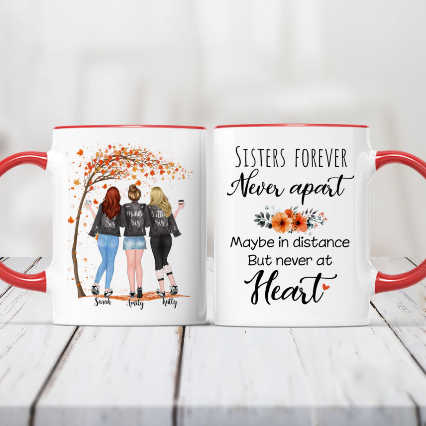 Personalized Mugs - There's a point in every true friendship where friends  stop being friends and become sisters