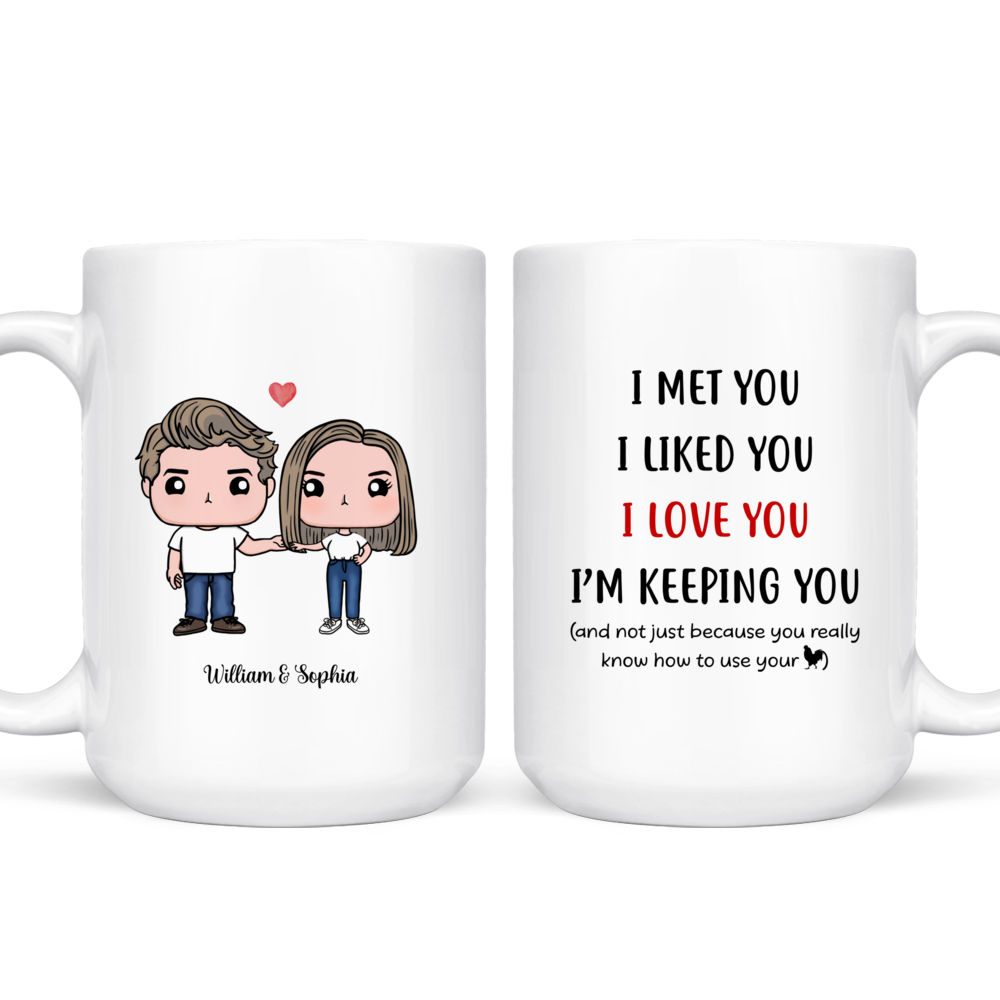 Personalised His And Hers Mugs By Sophia Victoria Joy