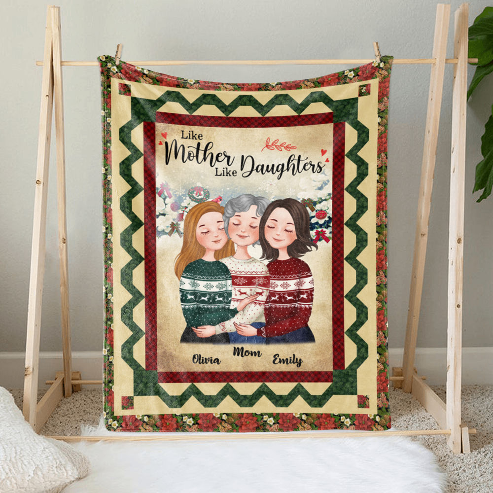 Family Like Mother Like Daughters Blanket Personalized Blanket