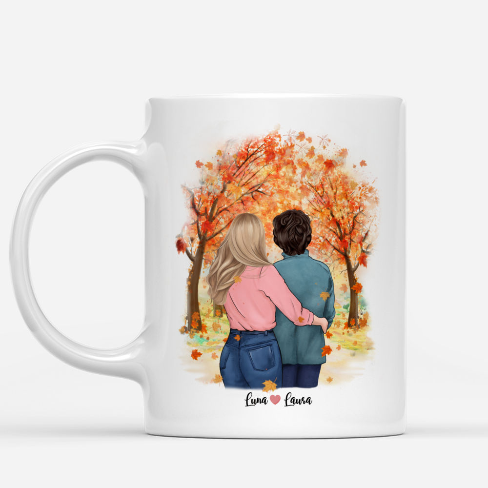 Mother and Daughter Forever Linked Together Personalized Mug_1