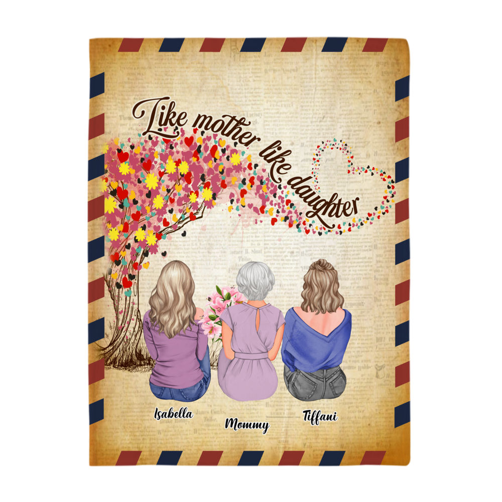 Mother & Daughters Blanket Mother & Daughters forever linked together