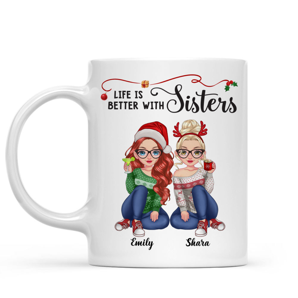 Personalized Mug - Sisters Mug - Life Is Better With Sisters_1