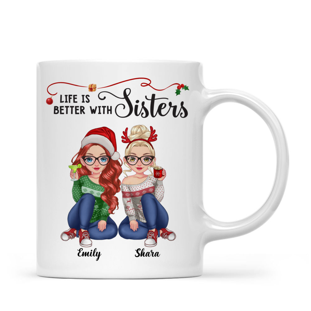 Personalized Mug - Sisters Mug - Life Is Better With Sisters_2