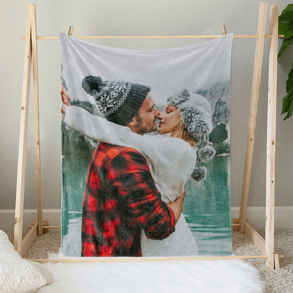 Photo Blanket - Blanket From Photo - Customized Your Photo Blanket - Couple Photo Gifts, Anniversary, Christmas Gifts For Couple_1