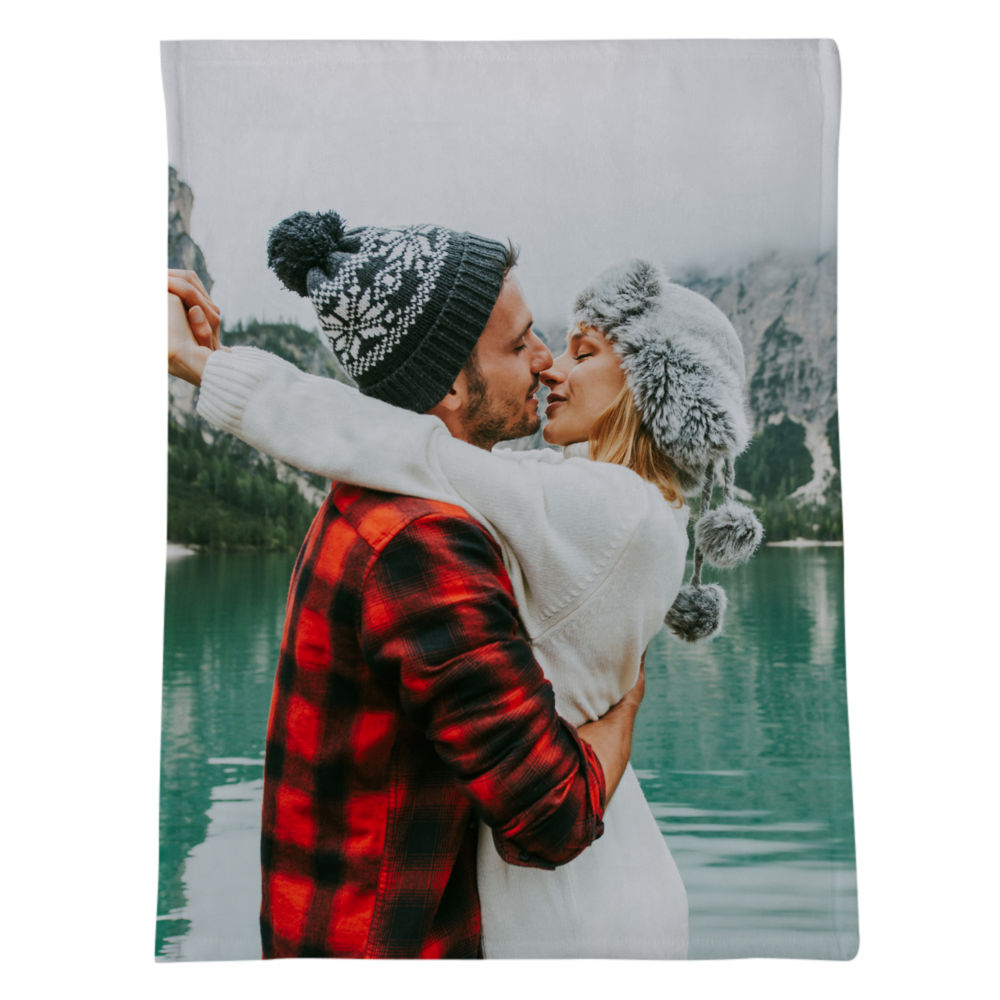 Custom Photo Couple Fishing Blanket HN590