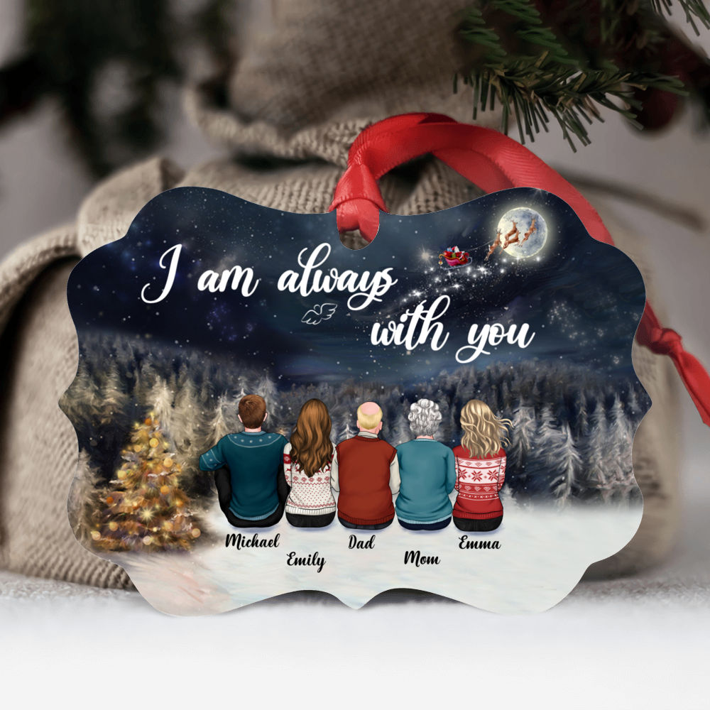 Heaven Ornament - I am always with you (Aluminium Medallion Ornament) - Personalized Ornament_1