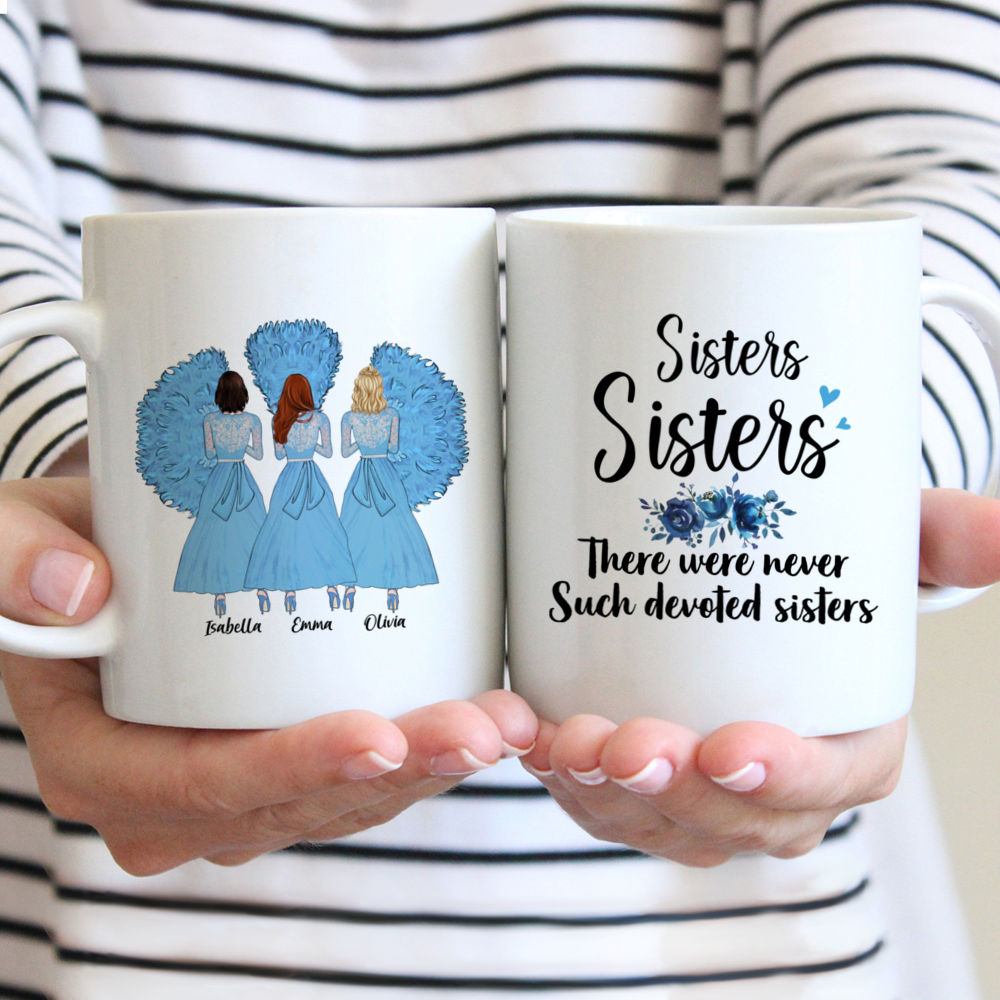 Personalized Mug - 3 Sisters - Best Sisters and Friends Christmas