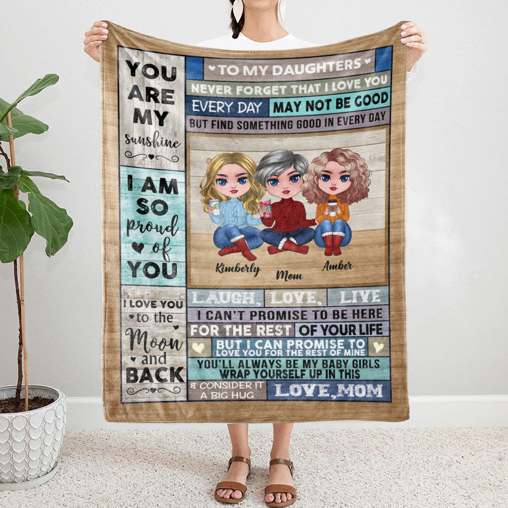 Birthday Gifts for Mom - Mothers Day Blanket for Mom,Gifts for Mom from Daughter,Mom Blankets from Daughter,Happy Birthday Gifts Ideas for Women,Happy