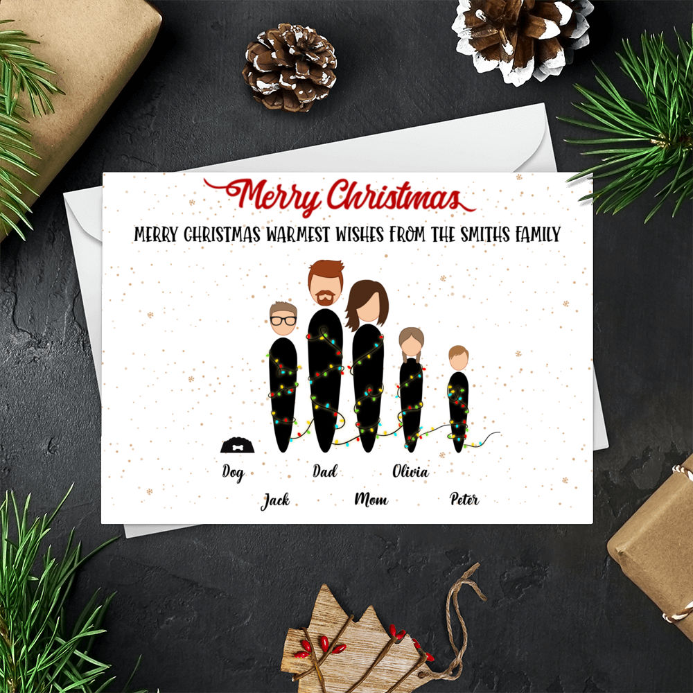 Personalized Card - Christmas Card - Adorable Flatcard - Merry Christmas_1