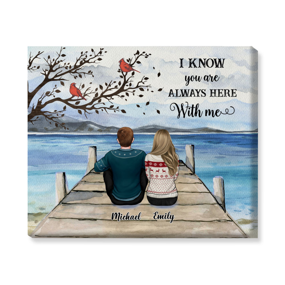 Personalized Wrapped Canvas - Heaven Canvas - Although you cannot see me I  am always with you