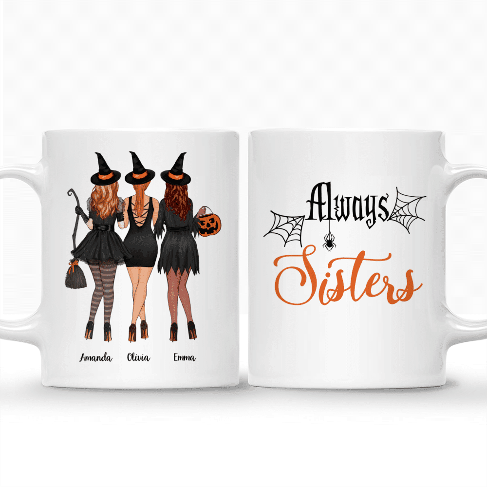 Personalized Mug - Up to 5 Girls Always Sisters Custom Mug | Gossby_3