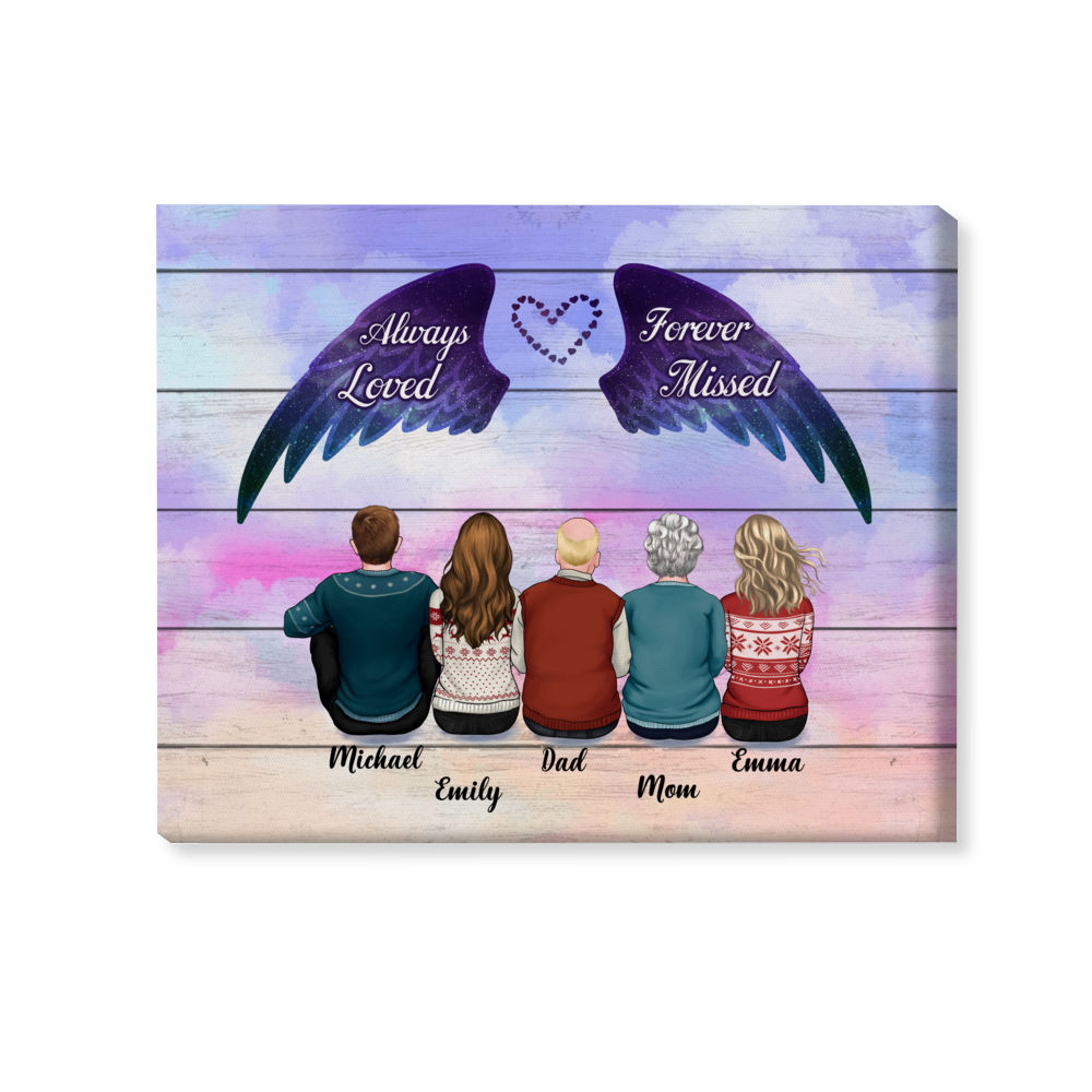 Personalized Wrapped Canvas - Heaven Canvas - Although you cannot see me I  am always with you