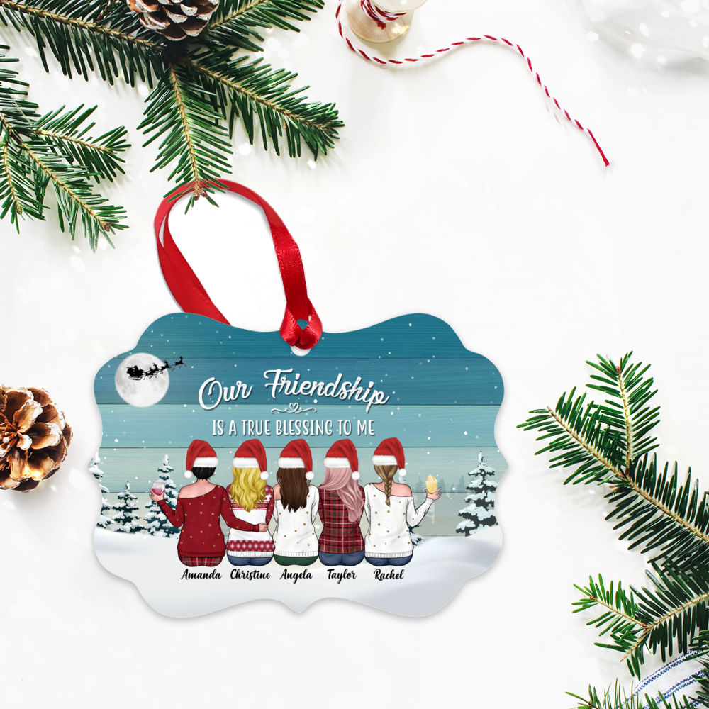 Xmas Ornament - Our Friendship is A True Blessing To Me (TT0712) - Personalized Ornament_2