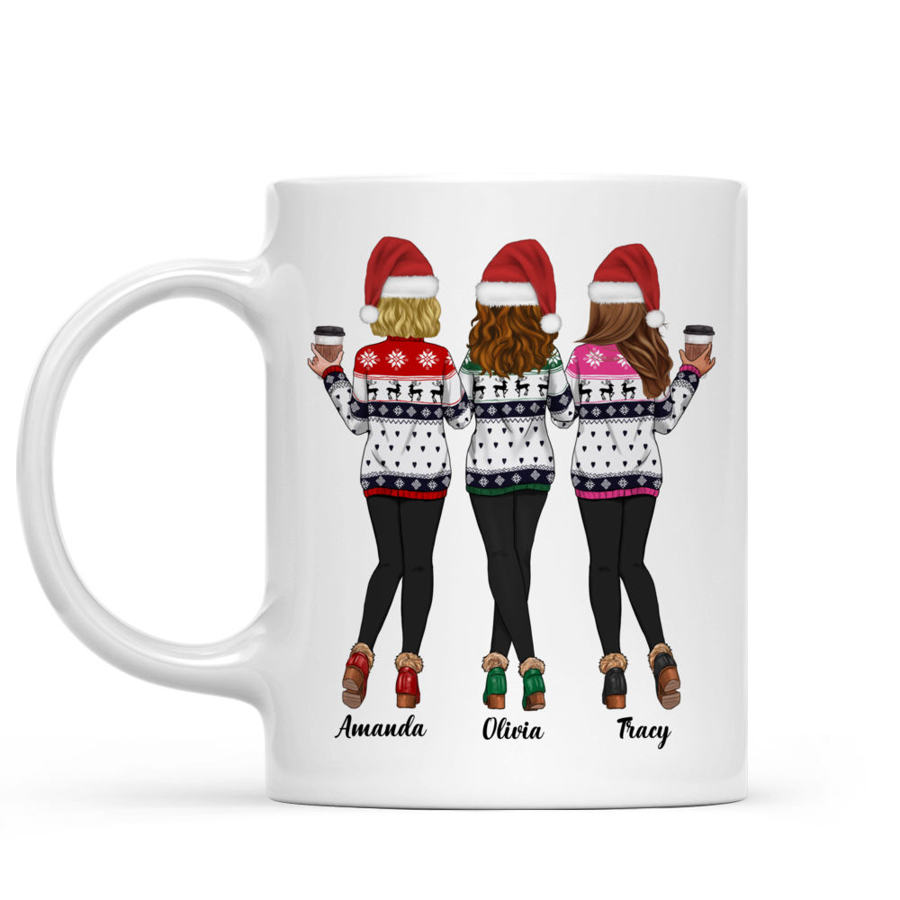 Personalized Mug - Gift For Best Friends And Sisters - Sweaters Leggings - Besties here’s to another year of us laughing at our own jokes...(N1)_1