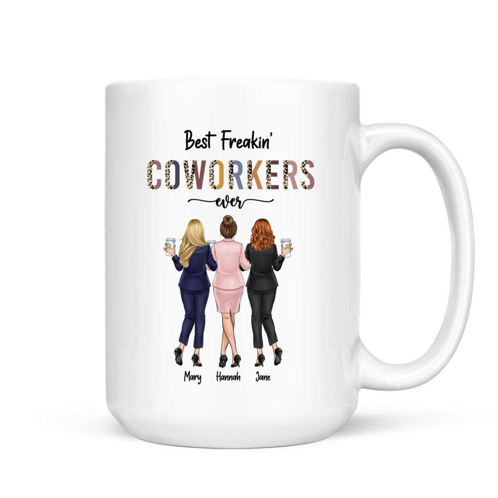 Work Made Us Coworkers - Personalized Mug - Gift For Work Besties, Col –  Macorner