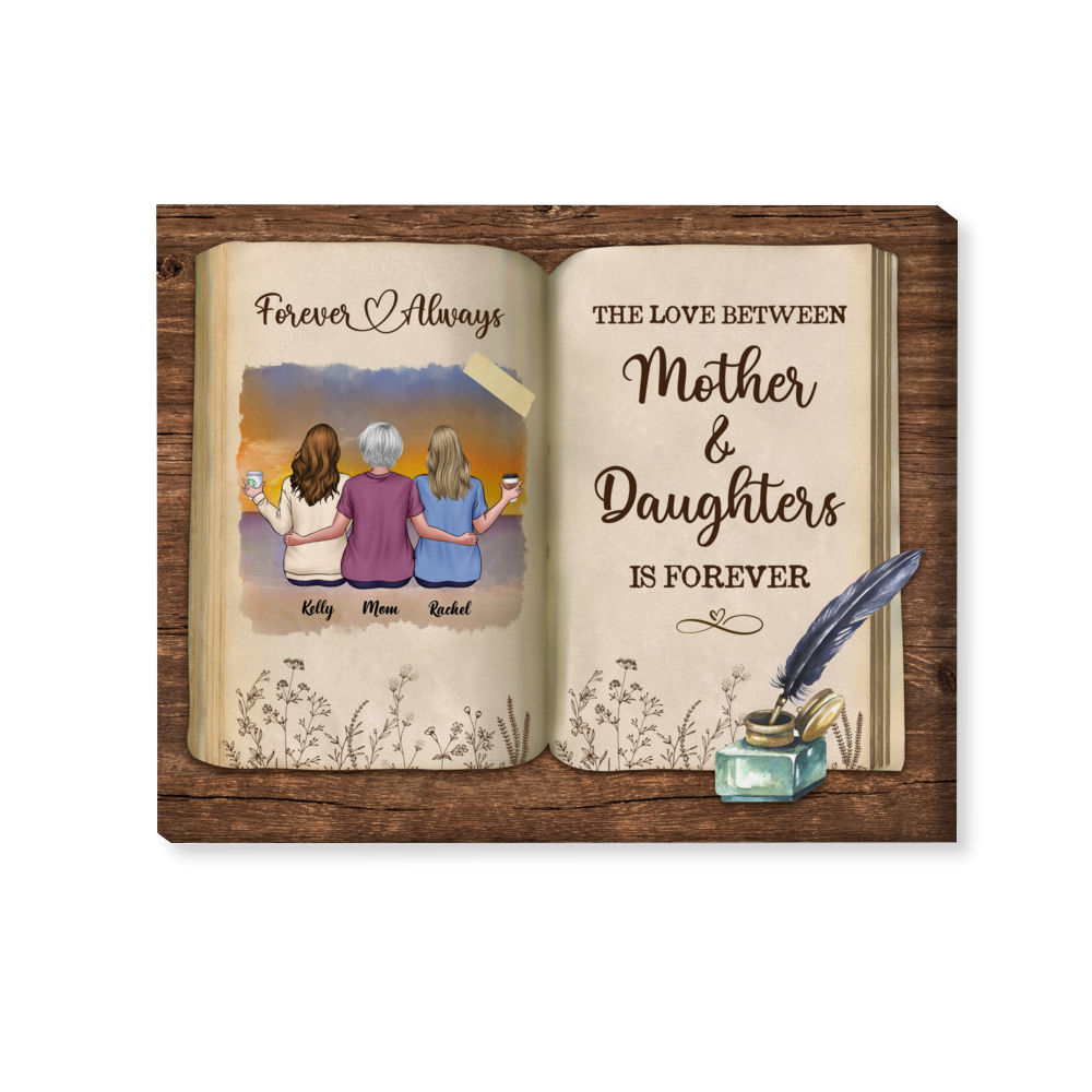 Mother & Daughters Canvas - Mother's Day Gift - The love between mother ...
