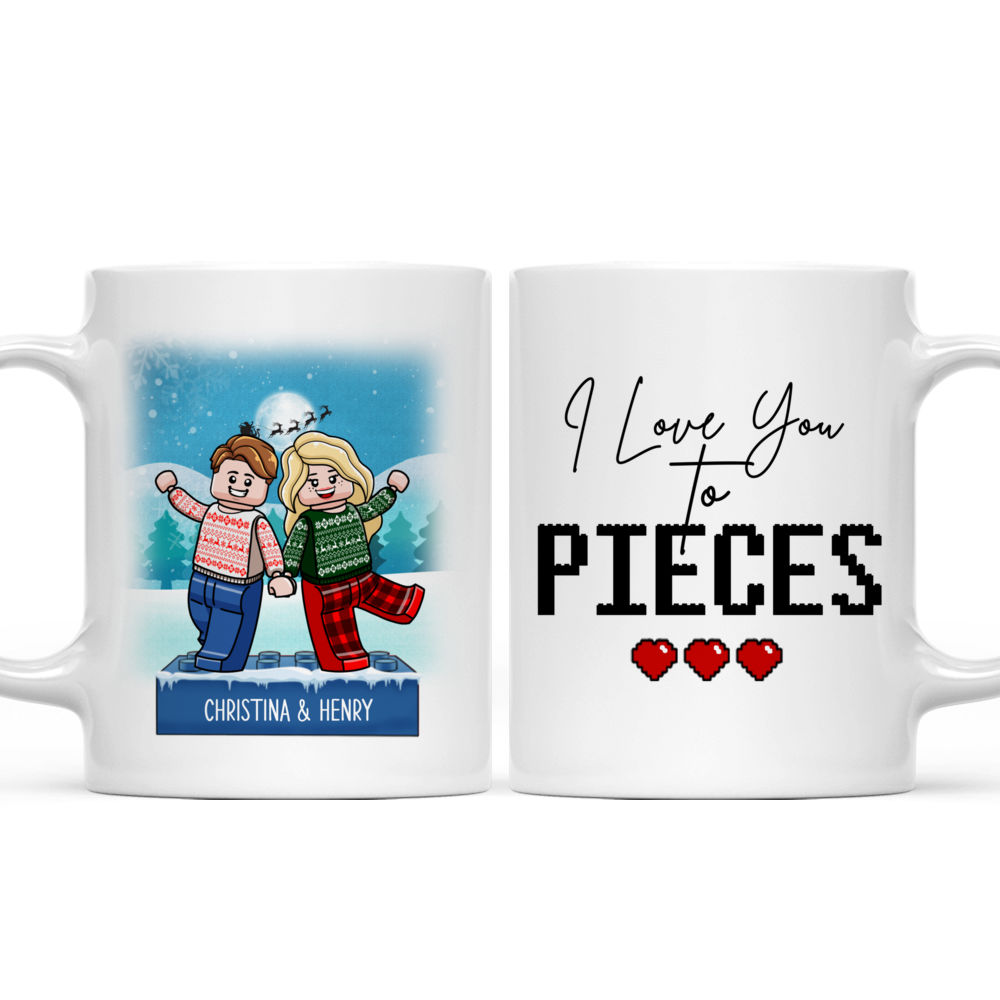 Couple Figure - Gifts For Couple - I love you to pieces - Valentine's Day Gifts For Her, Him, Wife, Husband, Girlfriend - Personalized Mug_3