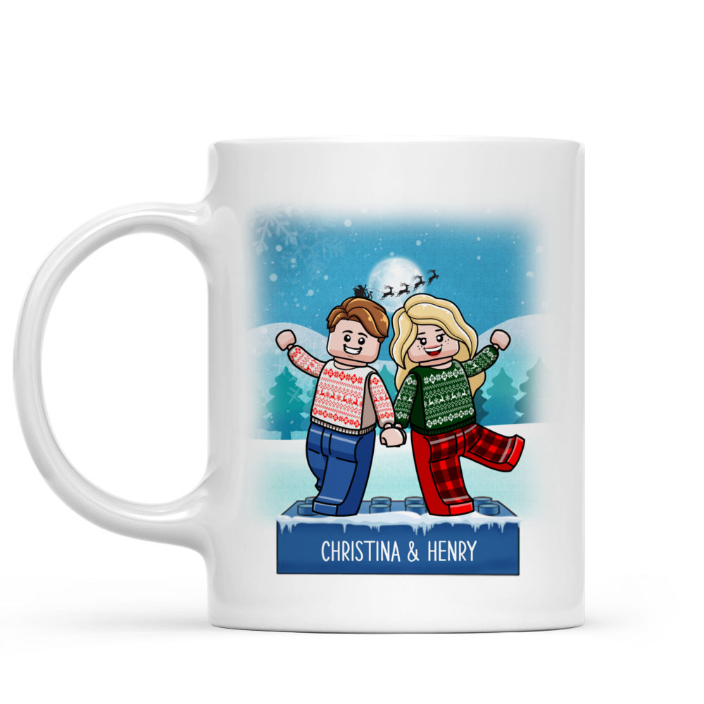 Couple Figure - Gifts For Couple - I love you to pieces - Valentine's Day Gifts For Her, Him, Wife, Husband, Girlfriend - Personalized Mug_1