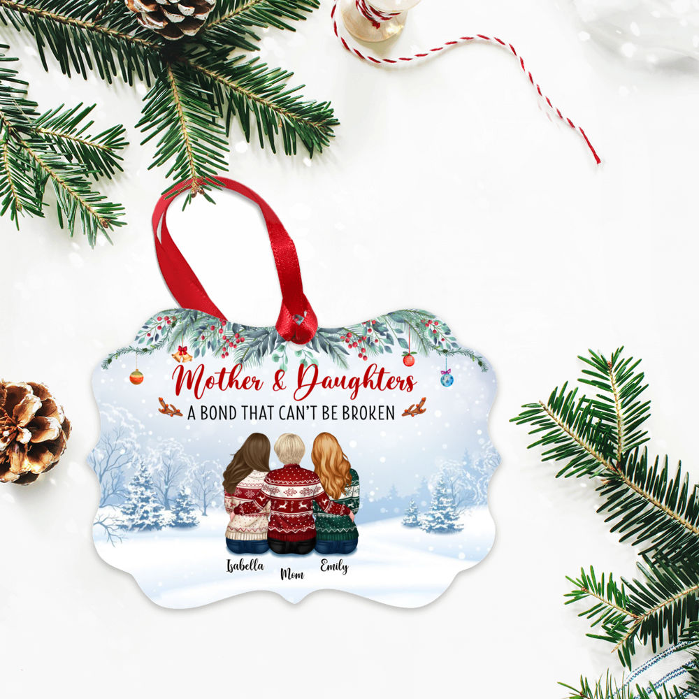 Mother & Daughter - Christmas Ornament - Mother and daughters, a bond