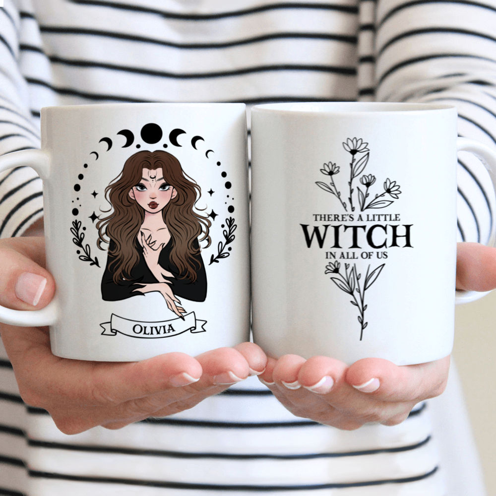 Personalized Mug - Witchy Gifts - There's A Little Witch In All Of Us (M12)
