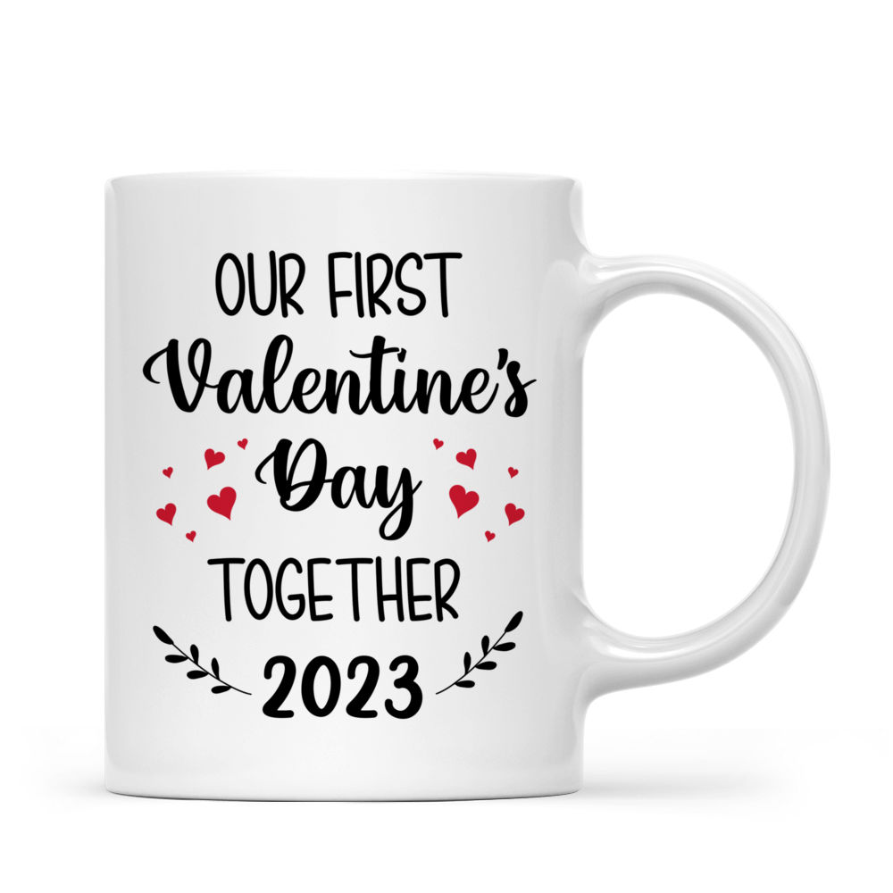 Couple Mug - Our First Valentine's Day Together 2024 - Personalized Mug_2