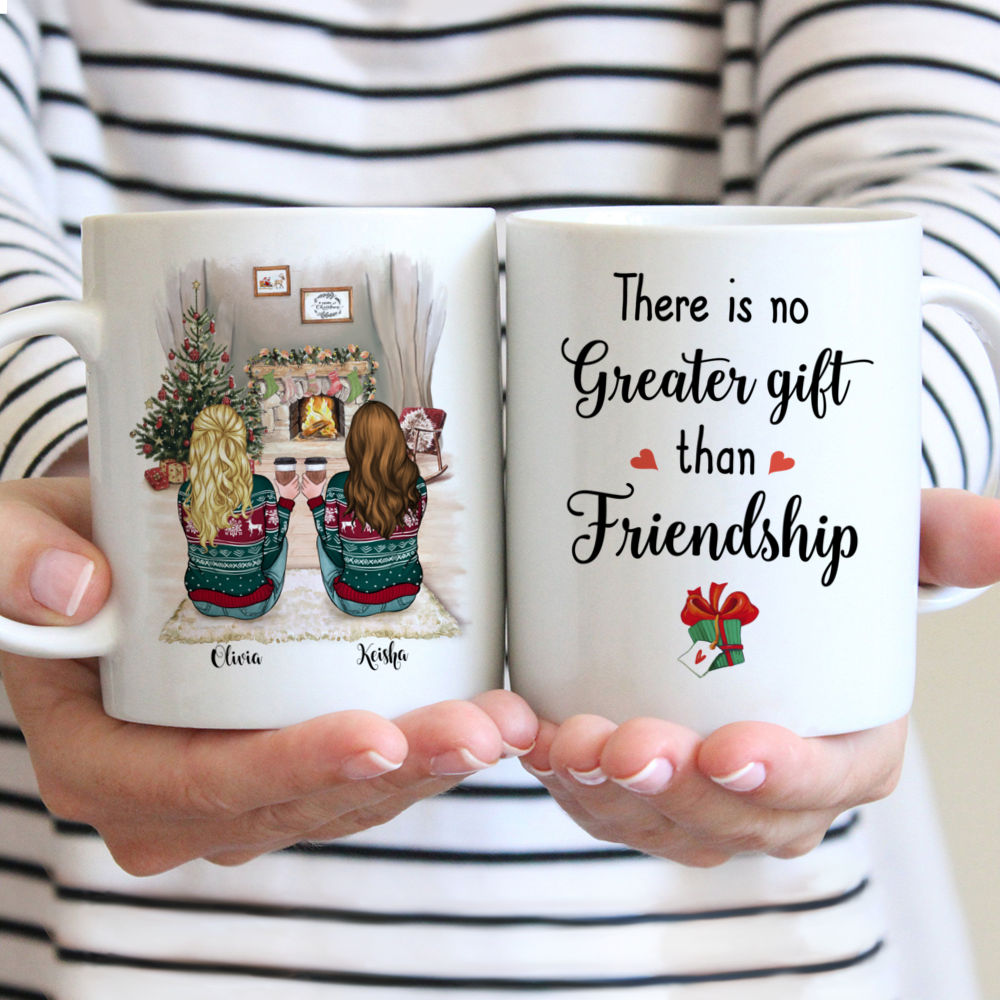 There No Greater Gift Than Friendship - Personalized Mason Jar Cup With  Straw