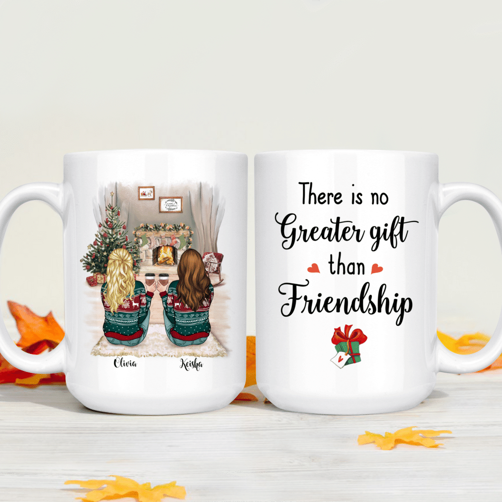 There No Greater Gift Than Friendship - Personalized Mason Jar Cup