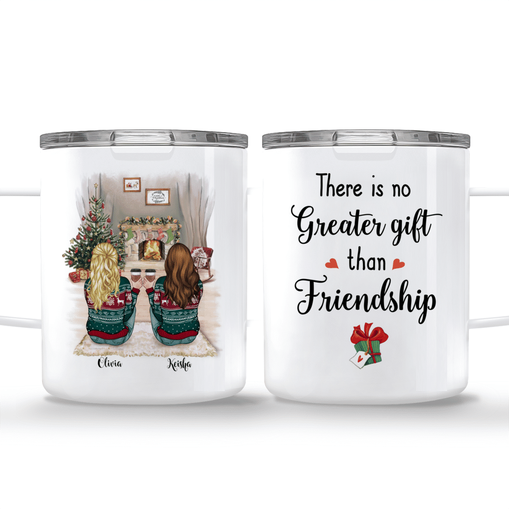 There No Greater Gift Than Friendship - Personalized Mason Jar Cup