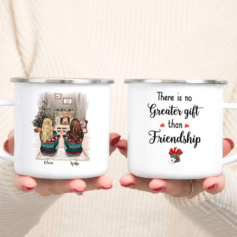 There No Greater Gift Than Friendship - Personalized Mason Jar Cup With  Straw