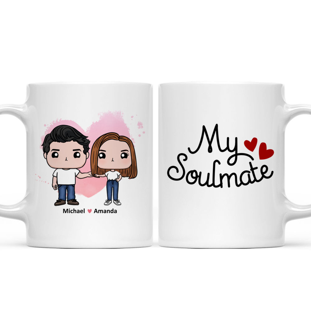 The Best Gift for Valentine's Day - Couple Figure - My Soulmate - Gifts For Couple - Personalized Mug_3